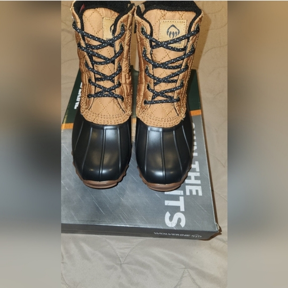 Wolverine Womens Torrent Waterproof Duck Black Boots (NWT) 7.5 - Picture 1 of 5
